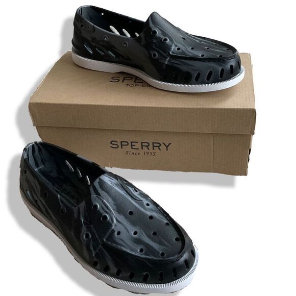 SPERRY Authentic Original Float Boat Shoe, Gray and black Size 10 - Picture 2 of 10